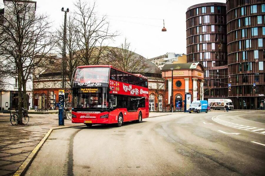 Copenhagen: Hop-On Hop-Off Bus Tour with Boat Tour Option - On the bus: open-air double-decker comfort plus 10-language audio