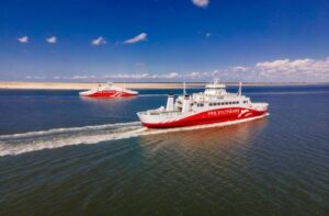 From Rømø: One-Way or Roundtrip Passenger Ferry to Sylt - North Sea views from outside and inside (yes, both matter)