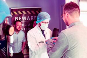 Outbreak Escape Room - Private room energy, even in a big setup