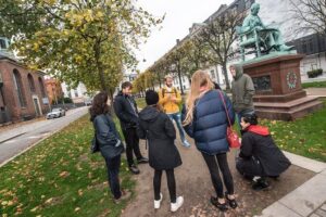 Politically Incorrect Private Highlights Walking Tour - Nikolaj Kunsthal: a church stop that comes with the Copenhagen fire story